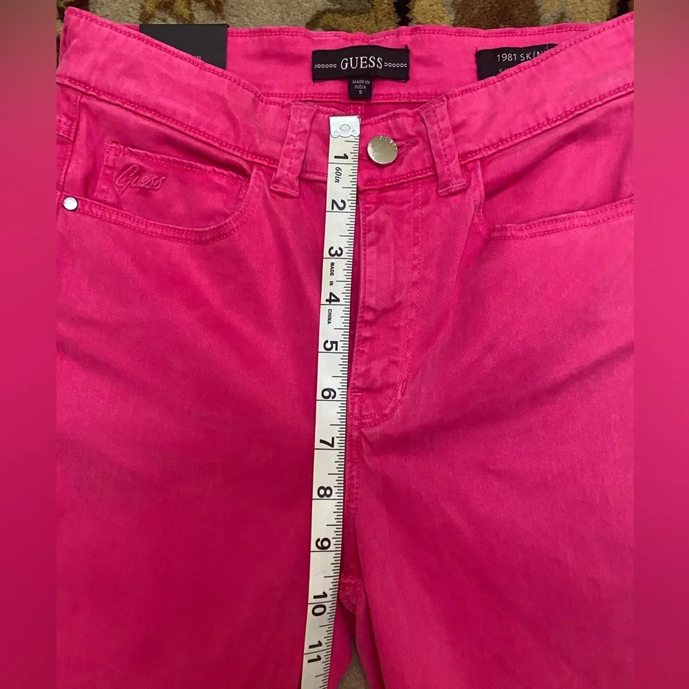 Guess Hot Pink Skinny Straight Leg Jeans - Picture 4 of 14